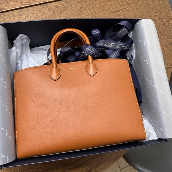 Brown Leather Tote Bag - Picture 7 of 8